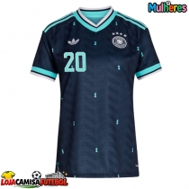 Camisa de Futebol Alemanha Serge Gnabry #20 Equipamento Secundário Mulheres Mundo 2026 Manga Curta